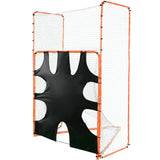 Basketball & Basketball Accessories: VEVOR 3-IN-1 Lacrosse Goal with Backstop and Target,3.7mx2.7m Lacrosse Net, Steel Frame Backyard Lacrosse Rebounder Equipment, Quick & Easy Setup Training Net, Perfect for Youth Adult Training, Orange