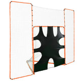 Basketball & Basketball Accessories: VEVOR 3-IN-1 Lacrosse Goal with Backstop and Target,3.7mx2.7m Lacrosse Net, Steel Frame Backyard Lacrosse Rebounder Equipment, Quick & Easy Setup Training Net, Perfect for Youth Adult Training, Orange