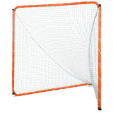 Basketball & Basketball Accessories: VEVOR Lacrosse Goal, 6' x 6' Lacrosse Net, Steel Frame Backyard Lacrosse Training Equipment, Portable Lacrosse Goal with Carry Bag, Quick & Easy Setup, Perfect for Youth Adult Training, Orange