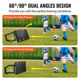 Soccer & Soccer Accessories: VEVOR Soccer Rebounder Board, 100x40 cm Portable Soccer Wall with 2 Angles Rebound, Foldable HDPE Kickback Rebound Board, Soccer Training Equipment for Kids and Adults, Passing & Shooting Practice
