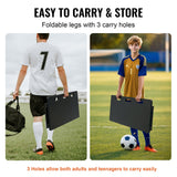Soccer & Soccer Accessories: VEVOR Soccer Rebounder Board, 100x40 cm Portable Soccer Wall with 2 Angles Rebound, Foldable HDPE Kickback Rebound Board, Soccer Training Equipment for Kids and Adults, Passing & Shooting Practice