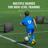 Soccer & Soccer Accessories: VEVOR Soccer Rebounder Board, 100x40 cm Portable Soccer Wall with 2 Angles Rebound, Foldable HDPE Kickback Rebound Board, Soccer Training Equipment for Kids and Adults, Passing & Shooting Practice