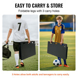Soccer & Soccer Accessories: VEVOR Soccer Rebounder Board, 115x45 cm Portable Soccer Wall with 2 Angles Rebound, Foldable HDPE Kickback Rebound Board, Soccer Training Equipment for Kids and Adults, Passing & Shooting Practice