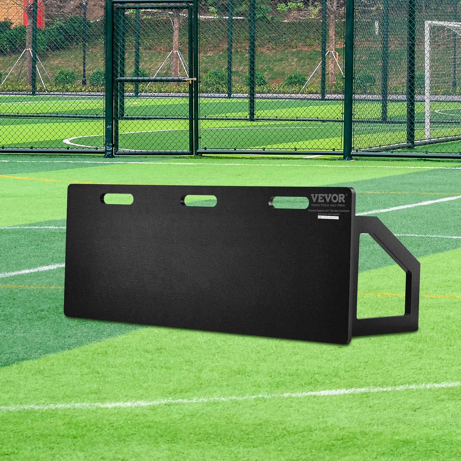 Soccer Rebounder Board, 115x45 cm Portable Soccer Wall with 2 Angles Rebound, Foldable HDPE Kickback Rebound Board, Soccer Training Equipment for Kids and Adults, Passing & Shooting Practice
