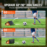 Basketball & Basketball Accessories: VEVOR Soccer Rebounder Board, 32"X12" Portable Soccer Wall with 2 Angles Rebound, Foldable HDPE Kickback Rebound Board, Soccer Training Equipment for Kids and Adults, Passing & Shooting Practice