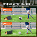 Soccer & Soccer Accessories: VEVOR Soccer Rebounder Board, 45"X13" Portable Soccer Wall with 2 Angles Rebound, Foldable HDPE Kickback Rebound Board, Soccer Training Equipment for Kids and Adults, Passing & Shooting Practice