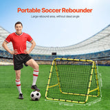 Soccer & Soccer Accessories: VEVOR 40"x35"x37" Soccer Rebounder Net Kick-Back Portable Football Training Gift
