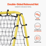 Soccer & Soccer Accessories: VEVOR 40"x35"x37" Soccer Rebounder Net Kick-Back Portable Football Training Gift