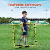 Soccer & Soccer Accessories: VEVOR 40"x35"x37" Soccer Rebounder Net Kick-Back Portable Football Training Gift