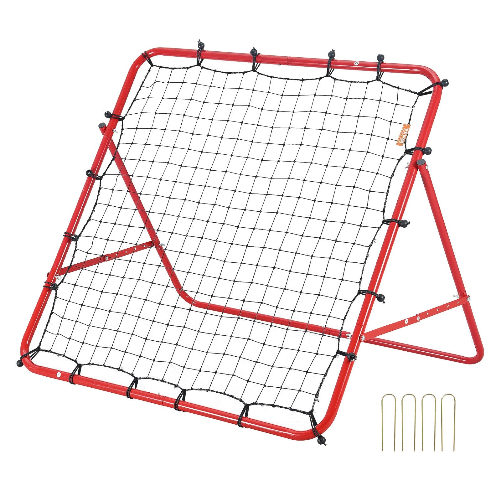 Basketball & Basketball Accessories: VEVOR Soccer Rebounder Rebound Net, Kick-Back 100x100 cm, Portable Football Training Gifts, Fully Adjustable Angles Goal Net, Aids & Equipment for Kids Teens & All Ages, Easy Set Up & Perfect Storage