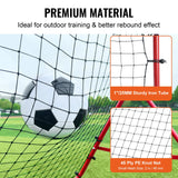 Basketball & Basketball Accessories: VEVOR Soccer Rebounder Rebound Net, Kick-Back 100x100 cm, Portable Football Training Gifts, Fully Adjustable Angles Goal Net, Aids & Equipment for Kids Teens & All Ages, Easy Set Up & Perfect Storage