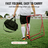 Basketball & Basketball Accessories: VEVOR Soccer Rebounder Rebound Net, Kick-Back 100x100 cm, Portable Football Training Gifts, Fully Adjustable Angles Goal Net, Aids & Equipment for Kids Teens & All Ages, Easy Set Up & Perfect Storage