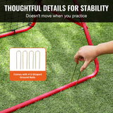 Basketball & Basketball Accessories: VEVOR Soccer Rebounder Rebound Net, Kick-Back 100x100 cm, Portable Football Training Gifts, Fully Adjustable Angles Goal Net, Aids & Equipment for Kids Teens & All Ages, Easy Set Up & Perfect Storage