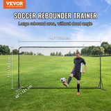 Soccer & Soccer Accessories: VEVOR Soccer Rebounder Net, 12x6FT Iron Soccer Training Equipment, Sports Football Training Gift with Portable Bag, Volleyball Rebounder Wall Perfect for Backyard Practicing, Solo Training, Passing