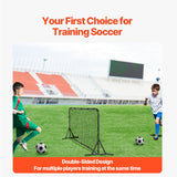 Soccer & Soccer Accessories: VEVOR 6x4FT Soccer Rebound Trainer Soccer Training Equipment Double-Sided Net