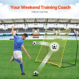Soccer & Soccer Accessories: VEVOR 7x7FT Soccer Rebounder Portable Soccer Trainer Net with Portable Bag