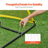 Soccer & Soccer Accessories: VEVOR 7x7FT Soccer Rebounder Portable Soccer Trainer Net with Portable Bag