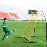 Soccer & Soccer Accessories: VEVOR 7x7FT Soccer Rebounder Portable Soccer Trainer Net with Portable Bag
