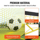 Soccer & Soccer Accessories: VEVOR Soccer Trainer, 2-IN-1 Portable Soccer Rebounder Net, Iron Soccer Practice Equipment, Sports Football Rebounder Wall with Portable Bag, Perfect for Team Solo Training, Passing, Volley