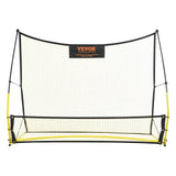 Soccer & Soccer Accessories: VEVOR Soccer Trainer, 2-IN-1 Portable Soccer Rebounder Net, Iron Soccer Practice Equipment, Sports Football Rebounder Wall with Portable Bag, Perfect for Team Solo Training, Passing, Volley