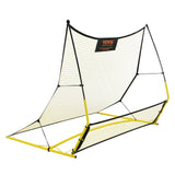 Soccer & Soccer Accessories: VEVOR Soccer Trainer, 2-IN-1 Portable Soccer Rebounder Net, Iron Soccer Practice Equipment, Sports Football Rebounder Wall with Portable Bag, Perfect for Team Solo Training, Passing, Volley