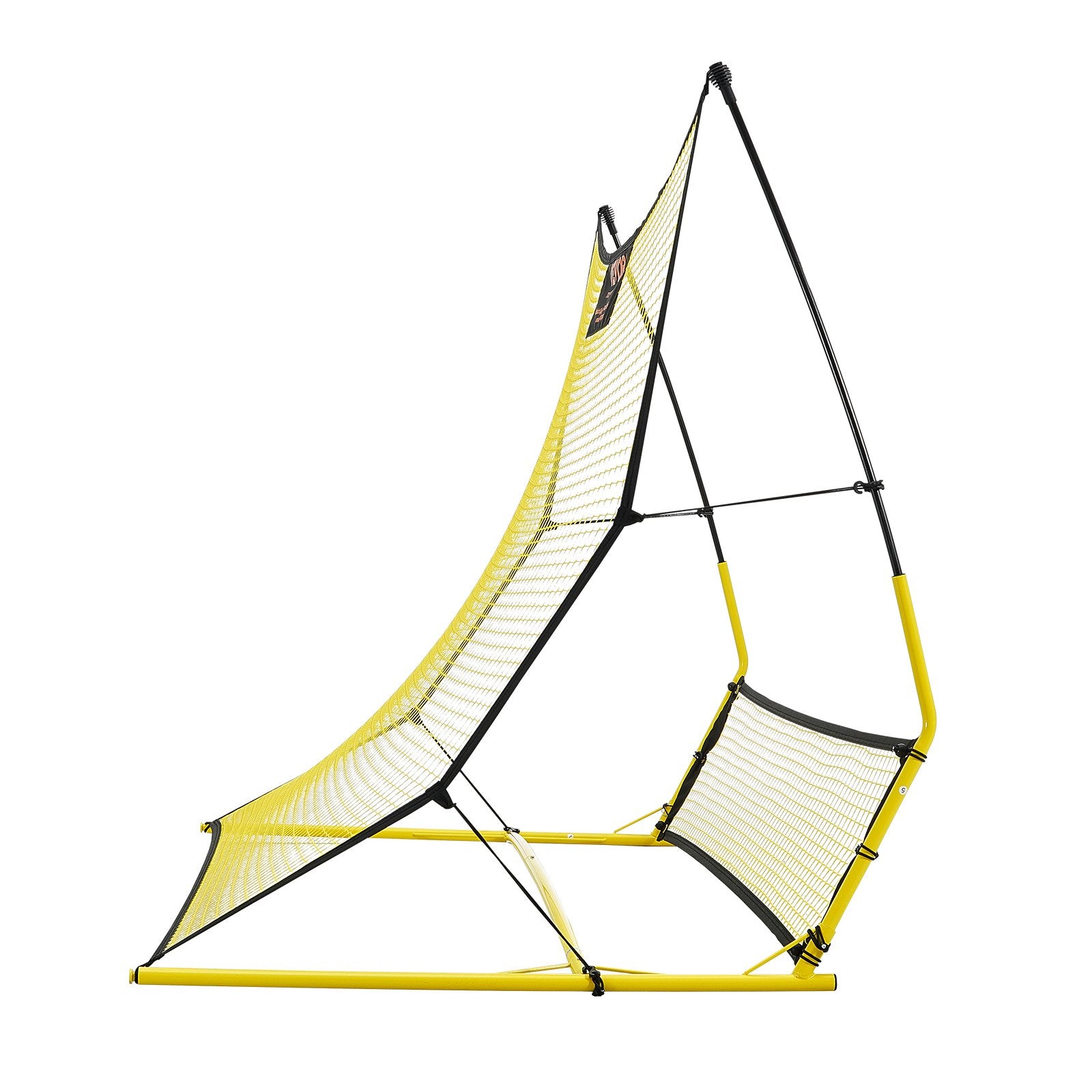 Soccer & Soccer Accessories: VEVOR Soccer Trainer, 2-IN-1 Portable Soccer Rebounder Net, Iron Soccer Practice Equipment, Sports Football Rebounder Wall with Portable Bag, Perfect for Team Solo Training, Passing, Volley