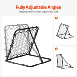Soccer & Soccer Accessories: VEVOR 34"x34" Soccer Rebounder Net Kick-Back Portable Football Training Gifts