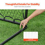 Soccer & Soccer Accessories: VEVOR 34"x34" Soccer Rebounder Net Kick-Back Portable Football Training Gifts