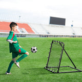 Soccer & Soccer Accessories: VEVOR 34"x34" Soccer Rebounder Net Kick-Back Portable Football Training Gifts