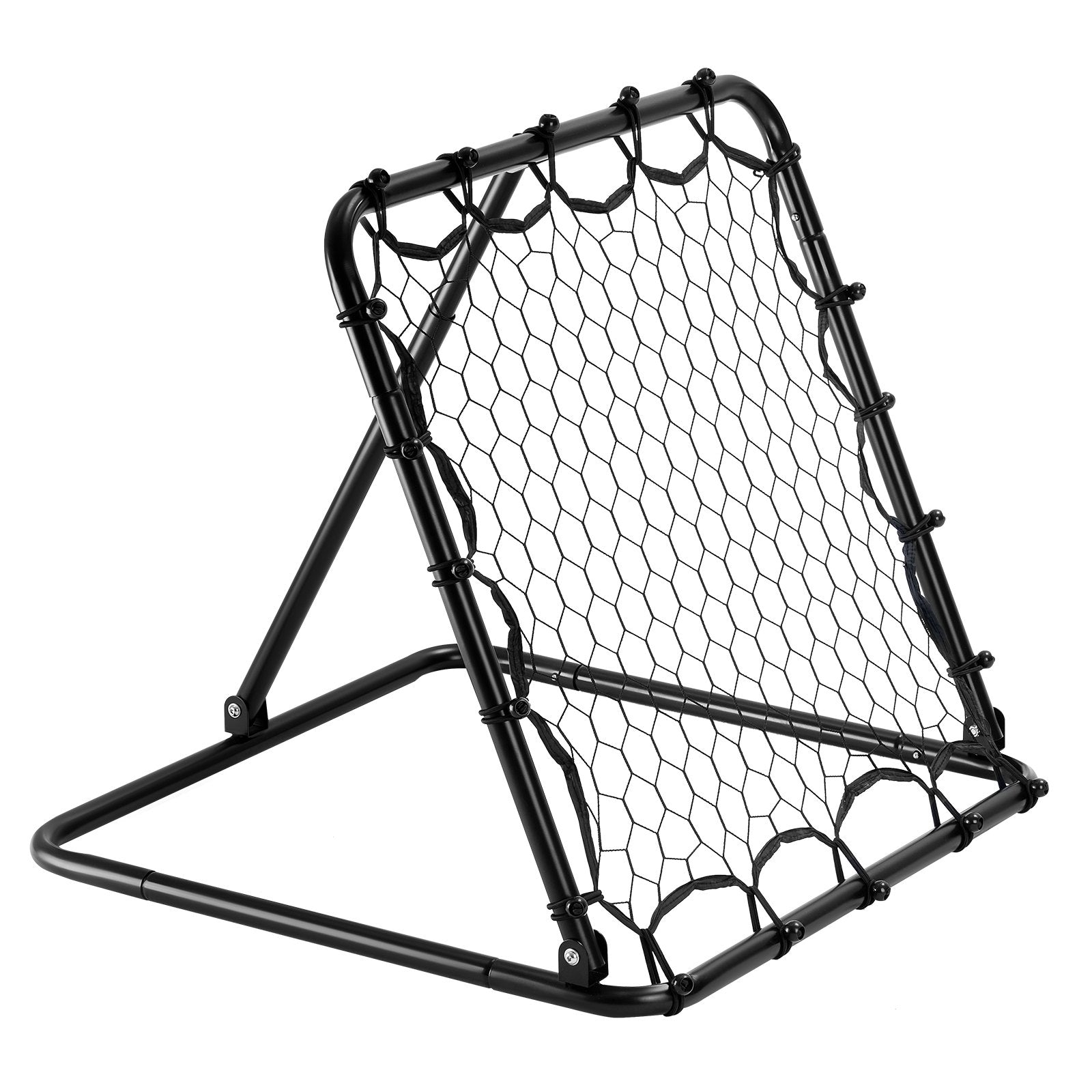 Soccer & Soccer Accessories: VEVOR 34"x34" Soccer Rebounder Net Kick-Back Portable Football Training Gifts