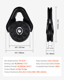 Automotive Parts: VEVOR 14.5 Ton Recovery Snatch Block Pulley Snatch 32,000 lbs Capacity ATV UTV