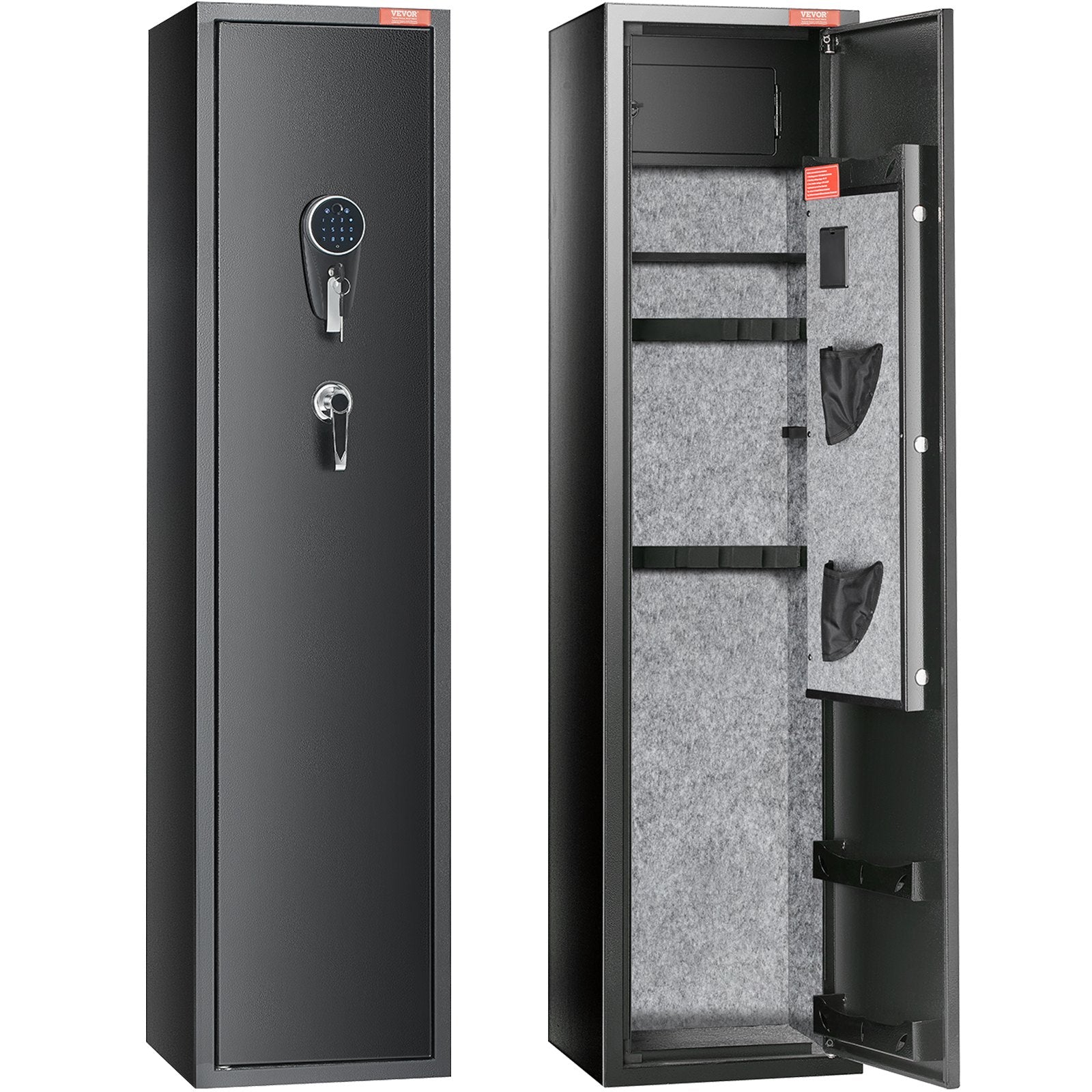 Storage Cabinets & Lockers: VEVOR Gun Safe Rifle Safe with Digital Keypad & Lock 5 Rifles Storage Cabinet