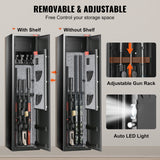 Storage Cabinets & Lockers: VEVOR Gun Safe Rifle Safe with Digital Keypad & Lock 5 Rifles Storage Cabinet