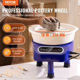 Mobility & Accessibility: VEVOR Pottery Wheel, 10 inch Pottery Forming Machine, 350W Electric Wheel for Pottery with Foot Pedal and LCD Touch Screen, Direct Drive Ceramic Wheel with 3 Support Legs for DIY Art Craft, Blue