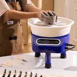 Mobility & Accessibility: VEVOR Pottery Wheel, 10 inch Pottery Forming Machine, 350W Electric Wheel for Pottery with Foot Pedal and LCD Touch Screen, Direct Drive Ceramic Wheel with 3 Support Legs for DIY Art Craft, Blue