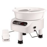 Mobility & Accessibility: VEVOR Pottery Wheel, 11 inch Pottery Forming Machine, 450W Electric Wheel for Pottery with Foot Pedal and LCD Touch Screen, Direct Drive Ceramic Wheel with 3 Support Legs for DIY Art Craft, White