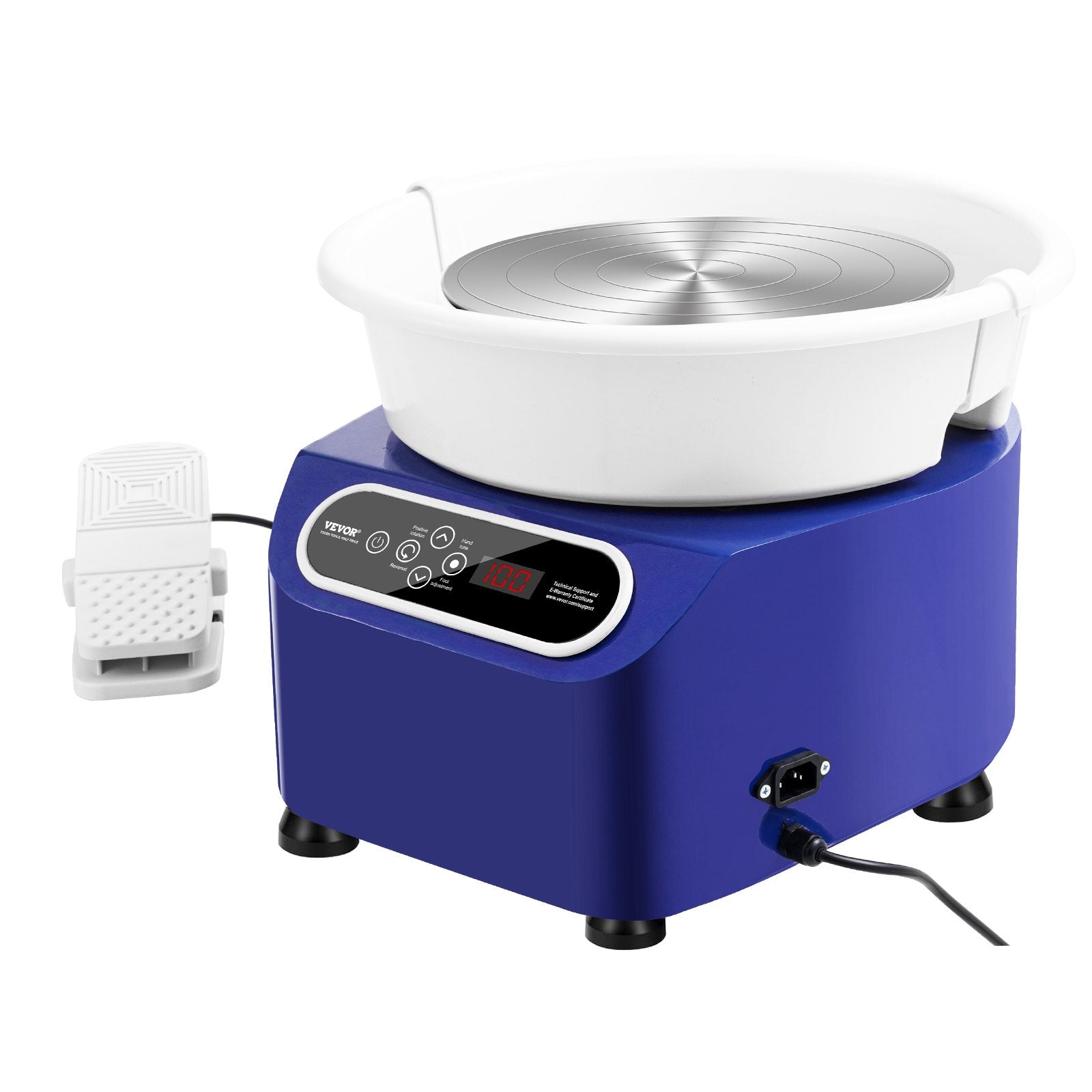 Kitchen Utensils: VEVOR Pottery Wheel, 10 inch Pottery Forming Machine, 350W Electric Wheel for Pottery with Foot Pedal and LCD Touch Screen, Direct Drive Ceramic Wheel with Shaping Tools for DIY Art Craft, Blue