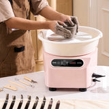 Kitchen Utensils: VEVOR Pottery Wheel, 11 inch Pottery Forming Machine, 350W Electric Wheel for Pottery with Foot Pedal and LCD Touch Screen, Direct Drive Ceramic Wheel with Shaping Tools for DIY Art Craft, Pink