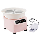 Kitchen Utensils: VEVOR Pottery Wheel, 11 inch Pottery Forming Machine, 450W Electric Wheel for Pottery with Foot Pedal and LCD Touch Screen, Direct Drive Ceramic Wheel with Shaping Tools for DIY Art Craft, Pink