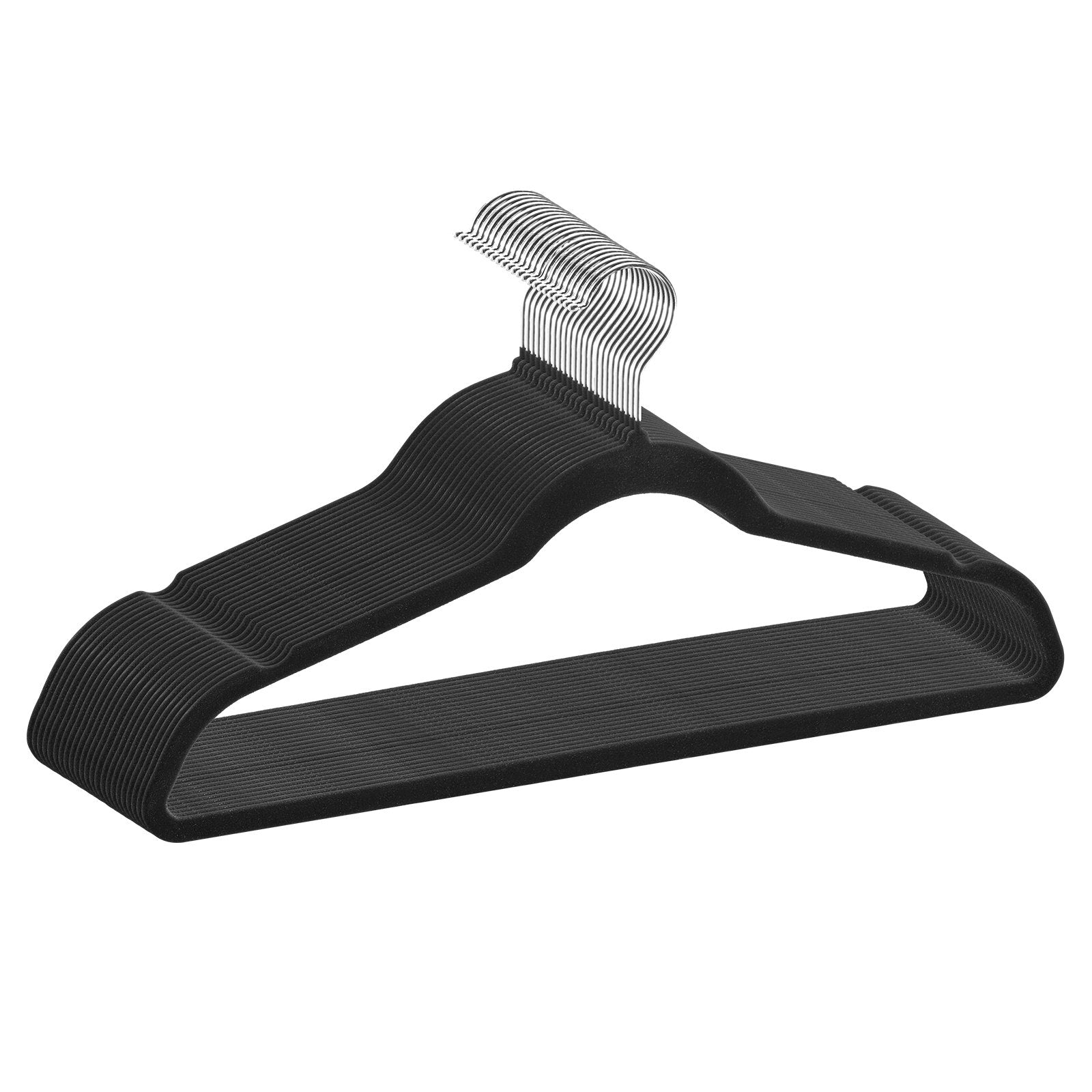 Automotive Repair & Speciality Tools: VEVOR Velvet Hangers 50 Pack Black Non-Slip Hangers with 360 Degree Swivel Hook