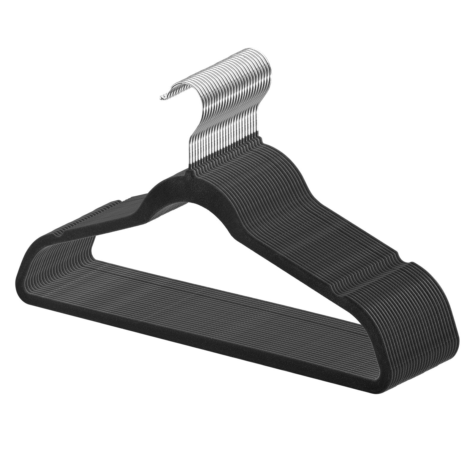 Automotive Repair & Speciality Tools: VEVOR Velvet Hangers 50 Pack Black Non-Slip Hangers with 360 Degree Swivel Hook
