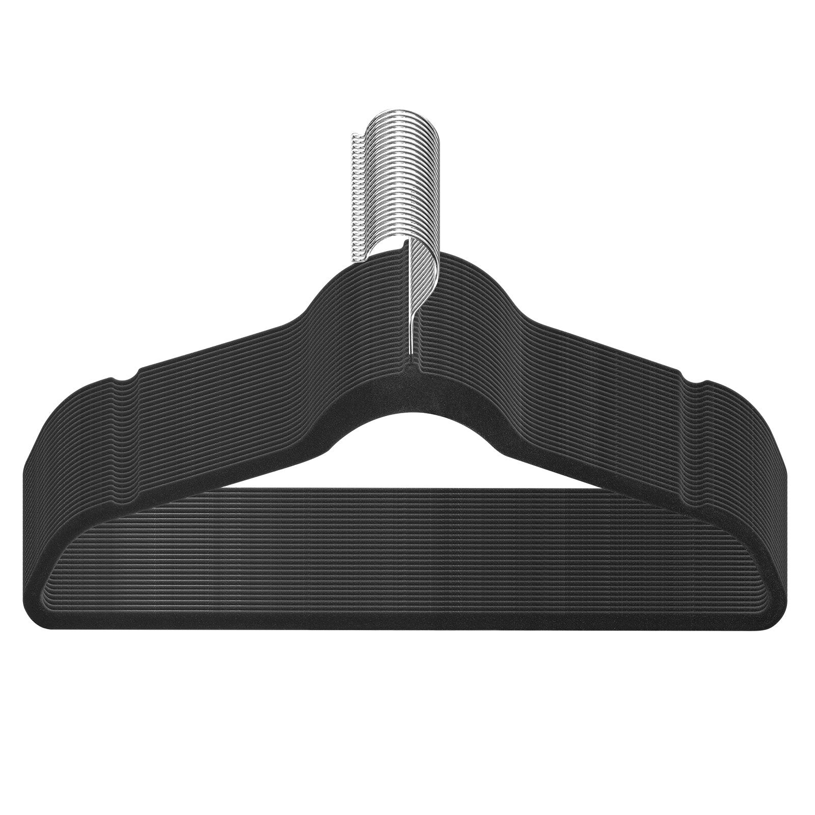 Automotive Repair & Speciality Tools: VEVOR Velvet Hangers 50 Pack Black Non-Slip Hangers with 360 Degree Swivel Hook