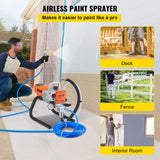 Painting Tools: VEVOR High Pressure Airless Wall Paint Spray Gun Sprayer 600W Machine Spraying