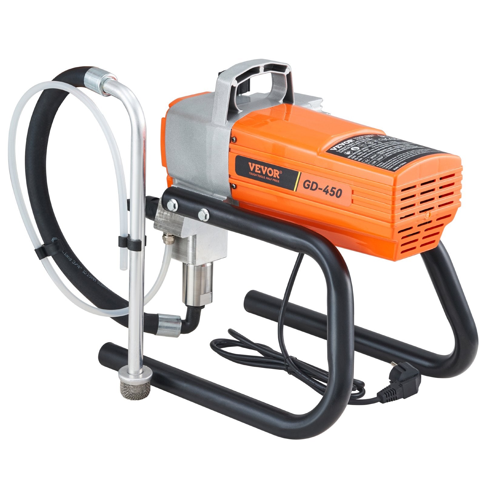 Painting Tools: VEVOR High Pressure Airless Wall Paint Spray Gun Sprayer 600W Machine Spraying
