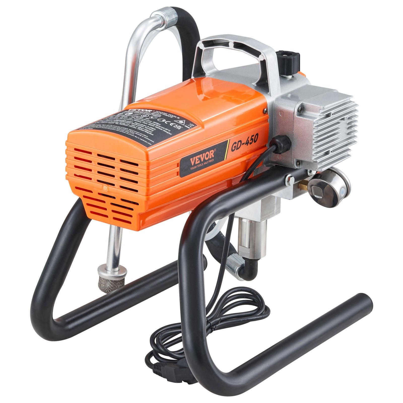 Painting Tools: VEVOR High Pressure Airless Wall Paint Spray Gun Sprayer 600W Machine Spraying