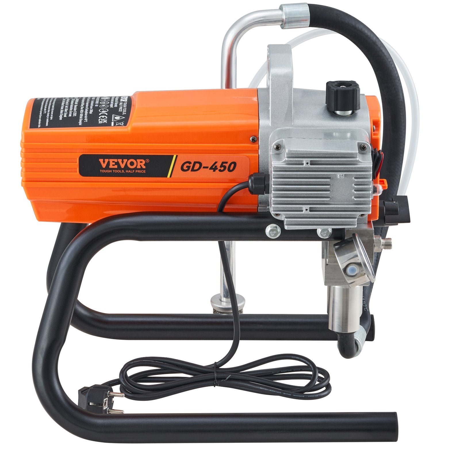 Painting Tools: VEVOR High Pressure Airless Wall Paint Spray Gun Sprayer 600W Machine Spraying