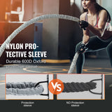 Gym Equipment & Accessories: VEVOR Battle Rope 1.5" 30Ft Gym Workout Strength Training Exercise Fitness Rope