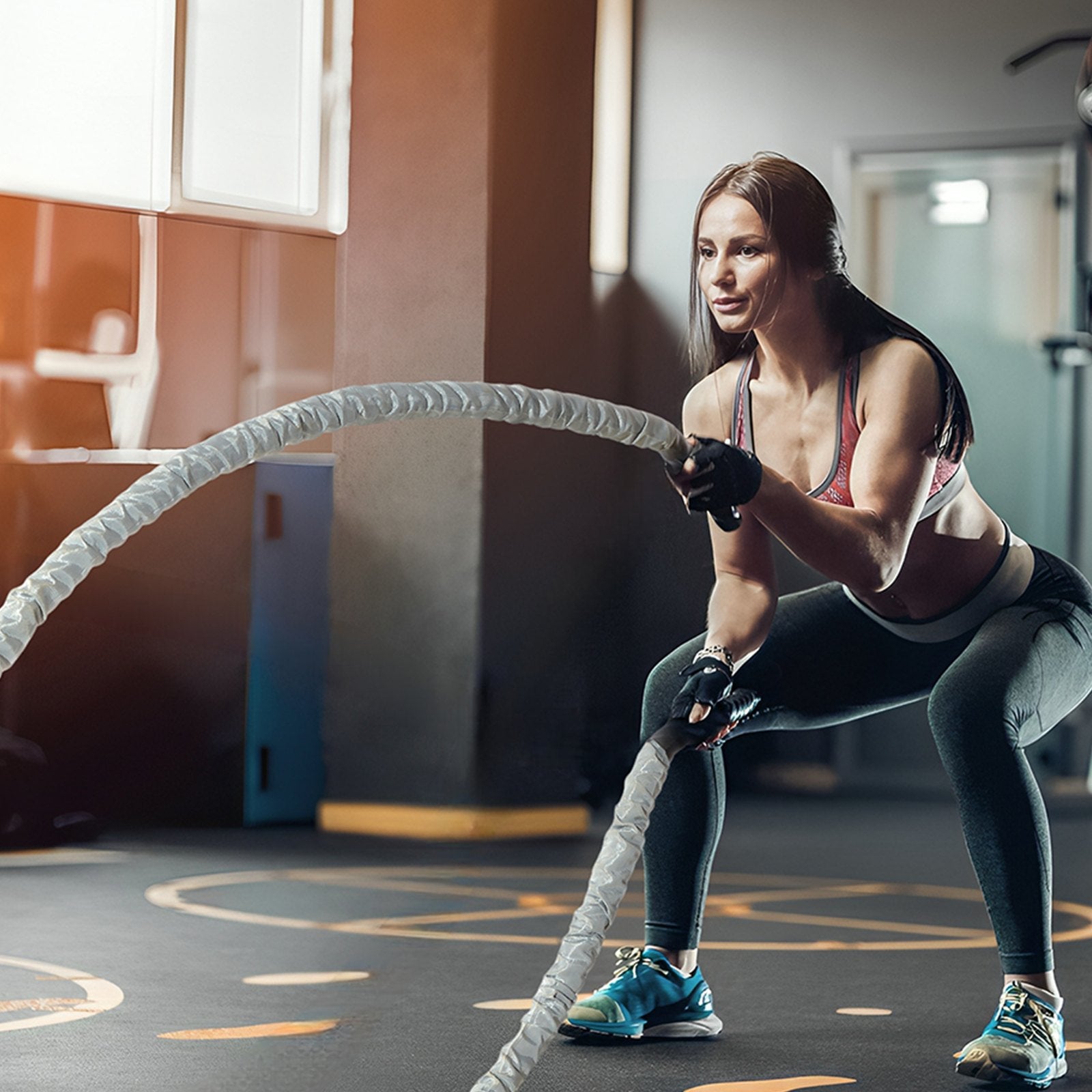 Gym Equipment & Accessories: VEVOR Battle Rope 1.5" 30Ft Gym Workout Strength Training Exercise Fitness Rope
