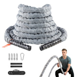 Gym Equipment & Accessories: VEVOR Battle Rope 1.5" 30Ft Gym Workout Strength Training Exercise Fitness Rope