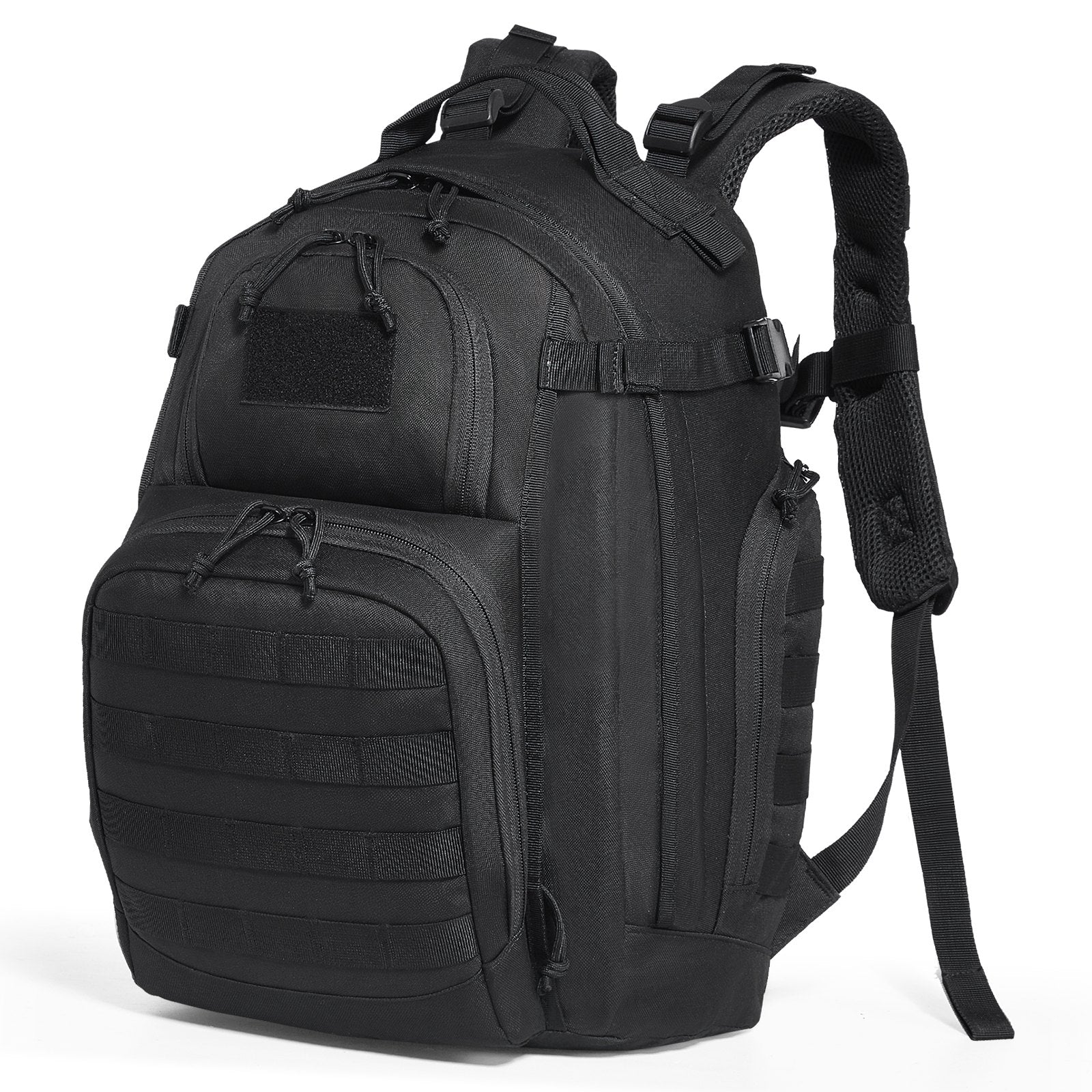 Camp Safety Equipment: VEVOR Tactical Backpack 25L Military Backpack with Molle Mode & Sponge Pad Black